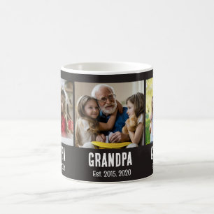 Mug Grand-père a établi un script grunge noir photo 3