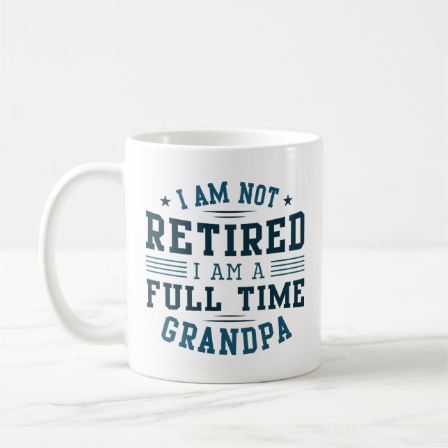 Mug Grand-père à temps plein (Gauche)