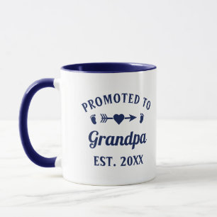 Mug Grand-Père Abuelo Gramps Papa Promu À Grand-Père