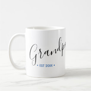 Mug Grand-Père Année Établie Année Personnalisée