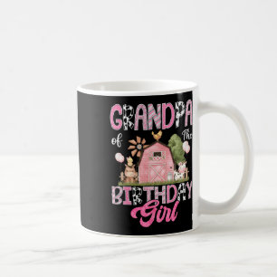 Mug Grand-Père De L'Anniversaire Fille Ferme Vache Ros