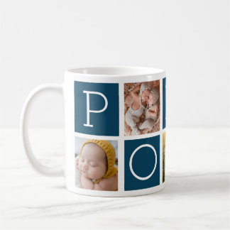 Mug Grand-père du pavot personnalisé 5 Collage photo