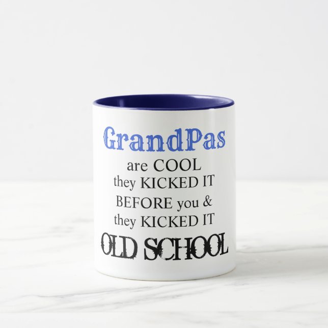 Mug Grand-père est le meilleur cool de la vieille écol (Centre)