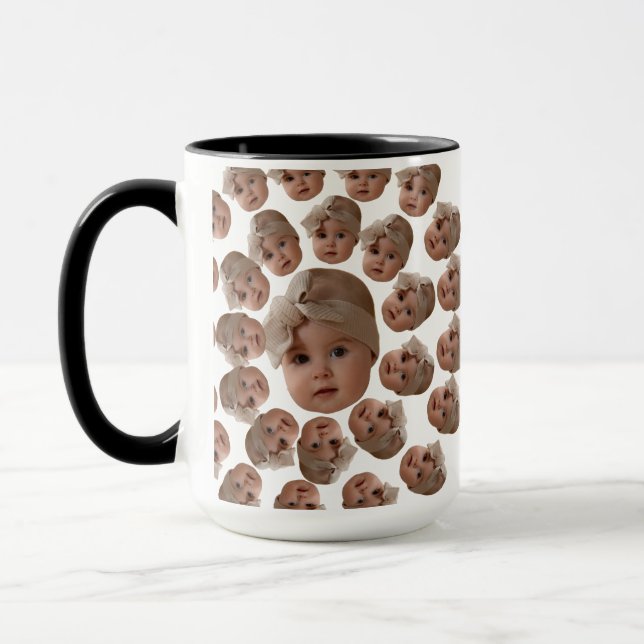 Mug Grand-père grand-mère sur mesure moderne anniversa (Gauche)