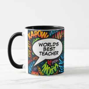 Mug Grand Professeur amusant Rétro Comédie Pop Art