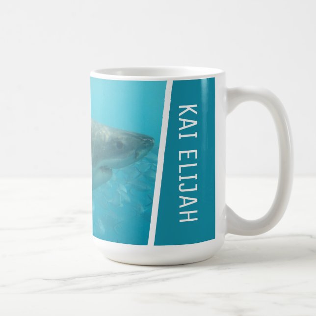 Mug Grand requin blanc Australie Océan Custom Large (Droite)