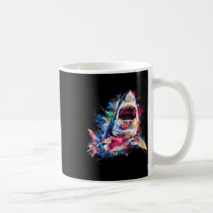 Mug Grand requin blanc plongée en scaphandre autonome