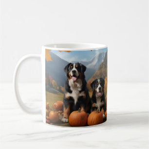 Mug Grand Suisse Montagne Pup Automne Citrouille de pl