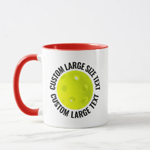 Mug Grand T-Shirt Combo Rouge 325ml Pickleball Personn