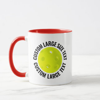 Mug Grand T-Shirt Combo Rouge 325ml Pickleball Personn