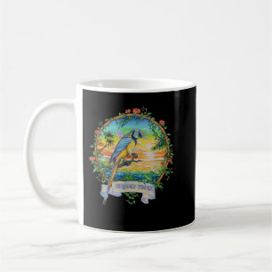Mug Grand Turk, Turks & Caicos Vintage Tropical Parrot