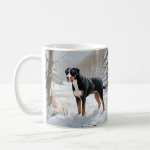 Mug Grande montagne suisse laissez neiger Noël