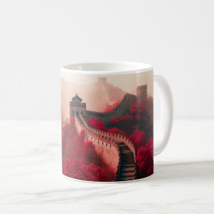 Mug Grande Muraille de Chine en automne - Rouge Pittor