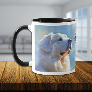 Mug Grande Pyrénées Chien Impressionniste peinture