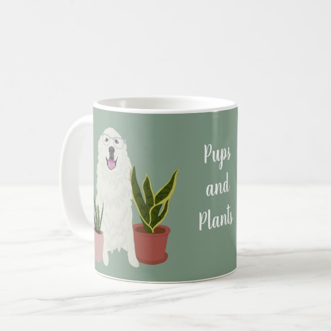 Mug Grande Pyrénées personnalisables (Devant gauche)