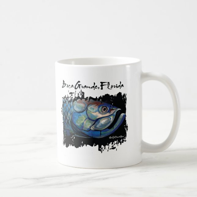 Mug Grande tête bleue de tarpon de GCG Boca (Droite)