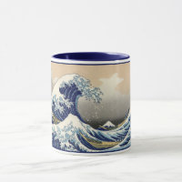 Grande vague au large de Kanagawa et Mont Fuji Mer