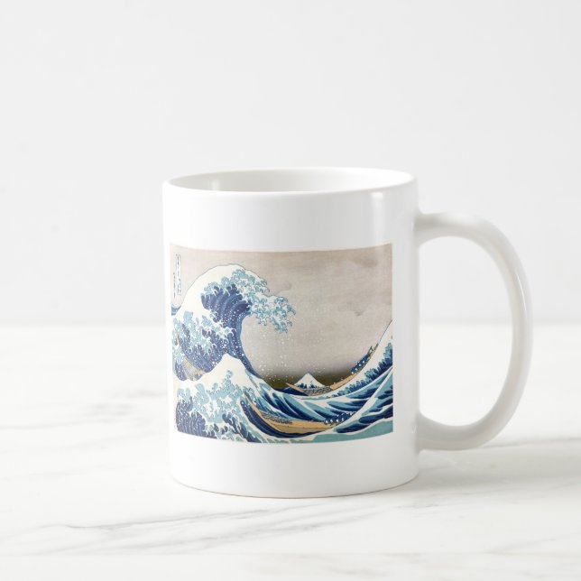 Mug Grande vague au large de Kanagawa Hokusai Art (Droite)