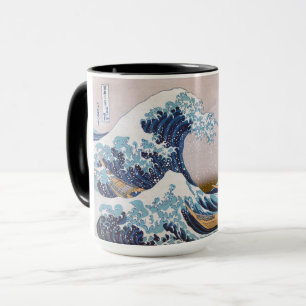 Mug Grande vague du tsunami Kanagawa Japon par Hokusai