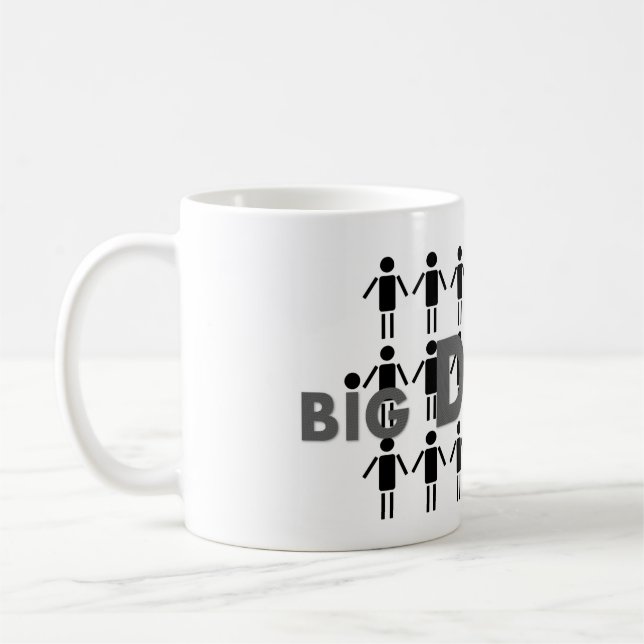 Mug Grandes données avec un grand équipage (Gauche)