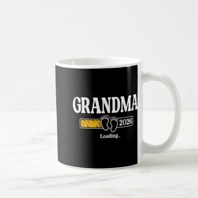 Mug Grandma 2026 Loading Grandma Est. 2026, New Grandm (Droite)
