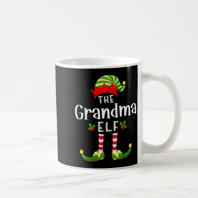 Mug Grandma Christmas Elf Matching Pajama X-mas Party  (Droite)