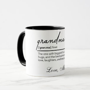 Mug Grandma Définition Fête de la mère Fête de la gran