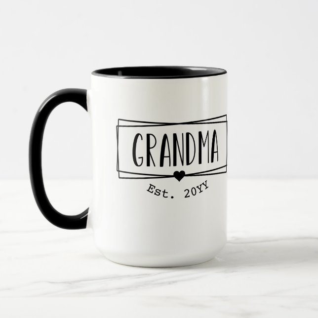 Mug Grandma Est Grandma Nouvelle grand-mère Gigi cadea (Gauche)