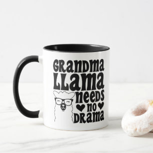 Mug Grandma Llama N'A Pas Besoin De Drame Mignonne Gra