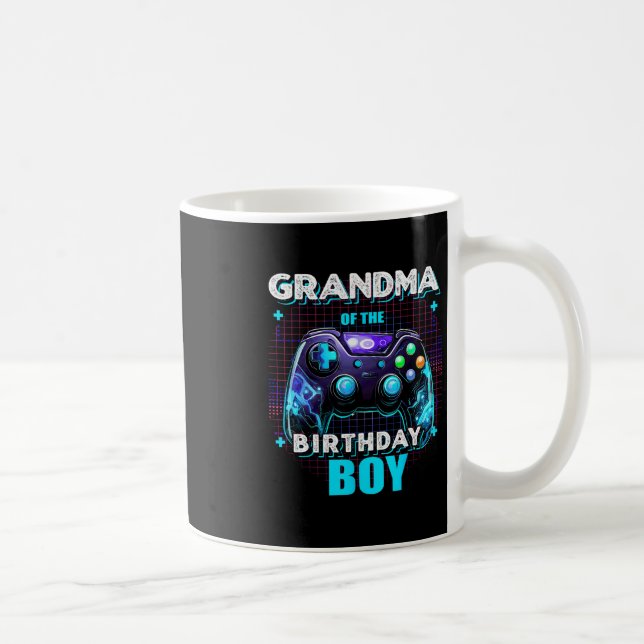 Mug Grandma Of The Birthday Boy Matching Family Video  (Droite)
