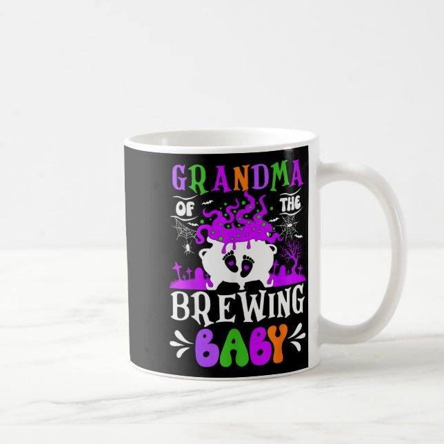 Mug Grandma Of The Brewing Baby Grandma To Be Hallowee (Droite)