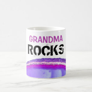 Mug *~* GRANDMA ROCKS BARRAGE D'Agneau Lapidé De Pierr