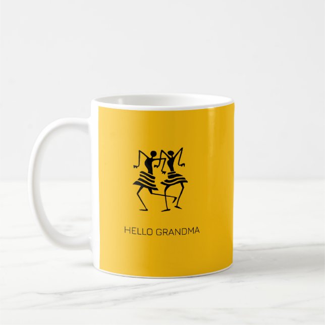 Mug Grandma Silhouette Célébration Danseurs (Gauche)