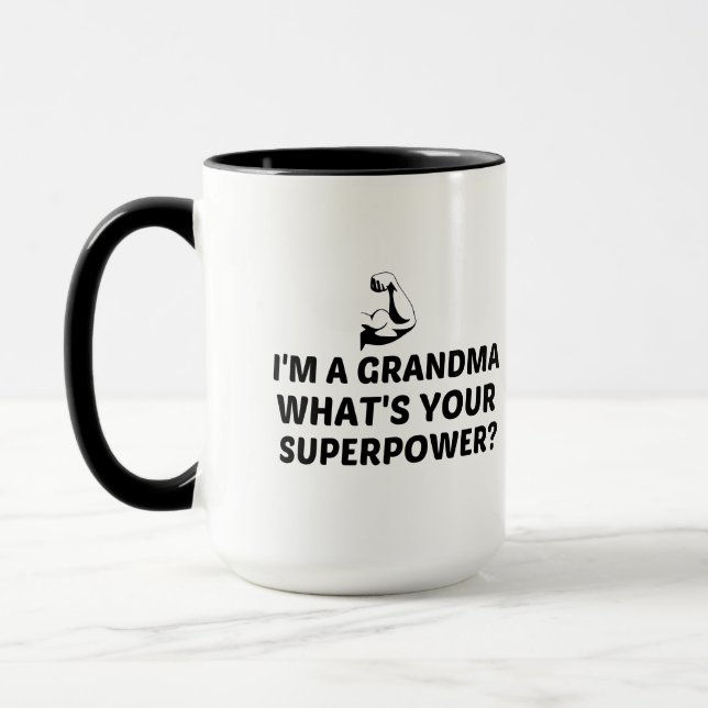 MUG GRANDMA SUPERPOWER (Gauche)