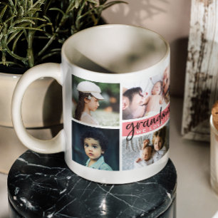 Mug Grandma We Love You Photo Collage