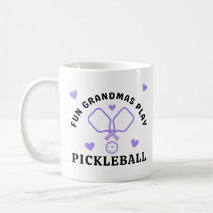 Mug Grandmas Amusants Jouer Pickleball Nom