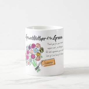 Mug GrandMother de Groom Message de remerciement perso