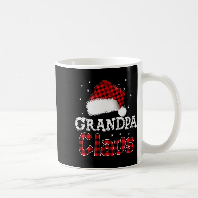 Mug Grandpa Claus Christmas Red Plaid Pajama Family Ma (Droite)