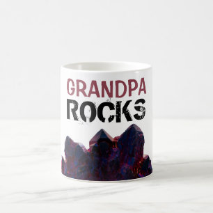 Mug *~* GRANDPA Rocks Purple Crystals Pierres Lapidair