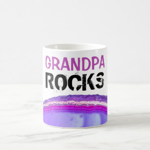 Mug *~* GRANDPA Rocks Stones Lapidary Agate Slab