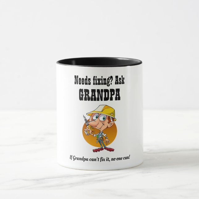 Mug GRANDPA va le résoudre - le meilleur grand-père (Centre)