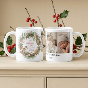 Mug Grands-parents nostalgiques Photo du premier Noël