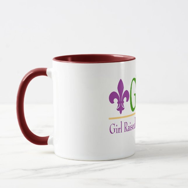 Mug Granola : Fille Élevée À La Coupe De La Nouvelle-O (Gauche)