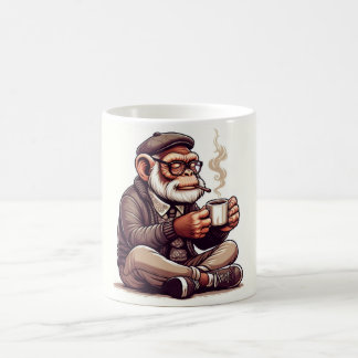 Mug Granpda chimpanzé boire du café
