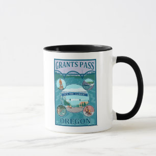 Mug Grants Pass, OregonScenic Travel Poster