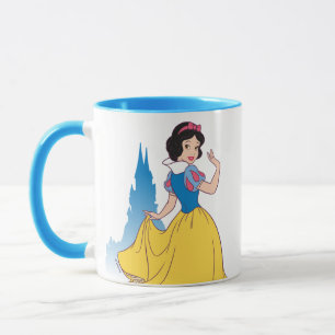 Mug Graphique blanc et château de neige