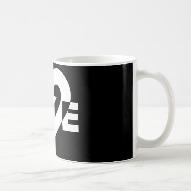Mug Graphique d'amour cool, blanc (Droite)