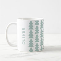 Graphique d'arbre de Noël bleu géométrique moderne