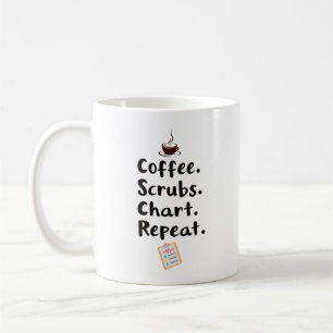 Mug Graphique de café et de tenue de soins à répéter