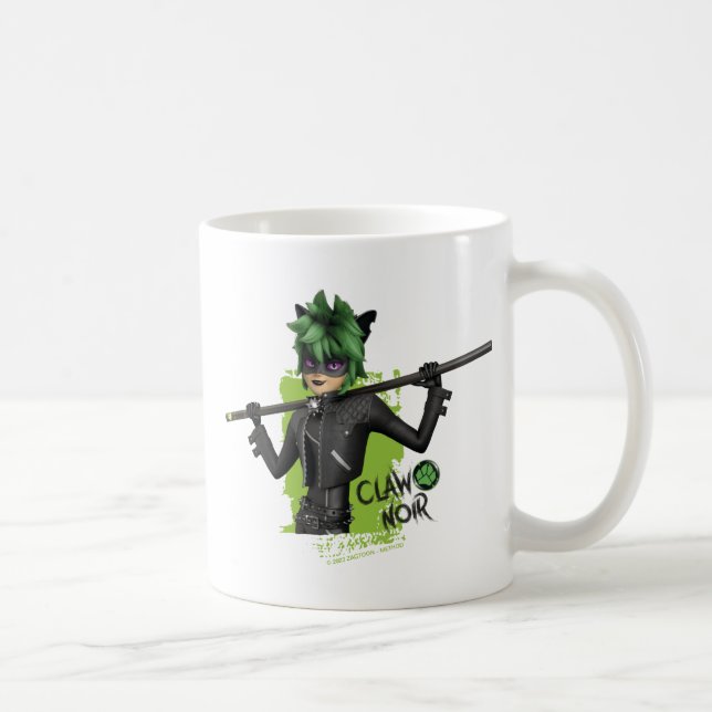 Mug Graphique de caractère noir de la bande de rebond (Droite)